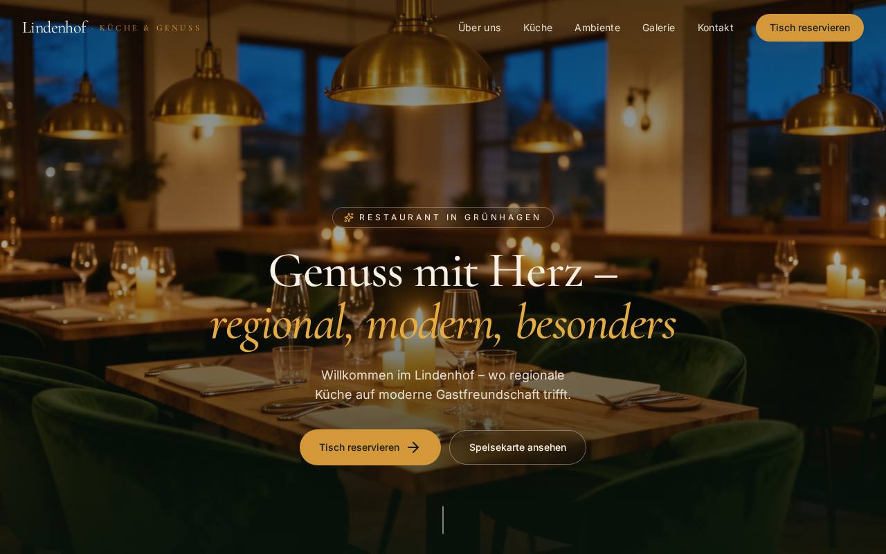 Vorschau der Demo-Website Lindenhof